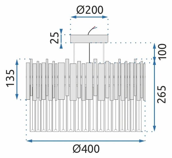 Κρυστάλλινο φωτιστικό οροφής APP1100-4CP, χρυσό