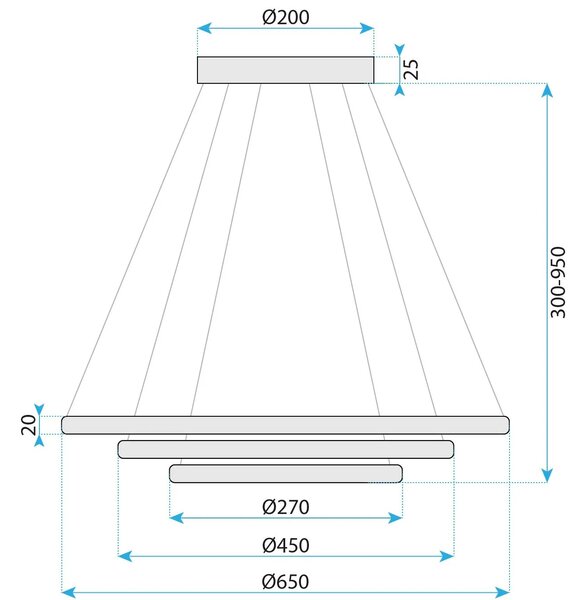Λάμπα LED G036-CP Gold