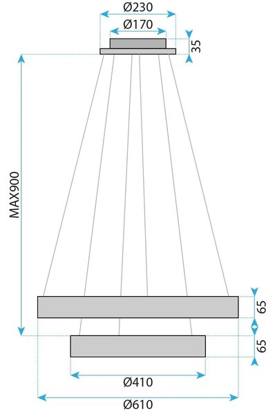 Λάμπα LED G043-2CP GOLD