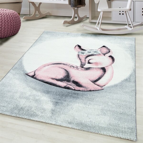 Χαλί Bambi Ροζ V3 120x170 cm