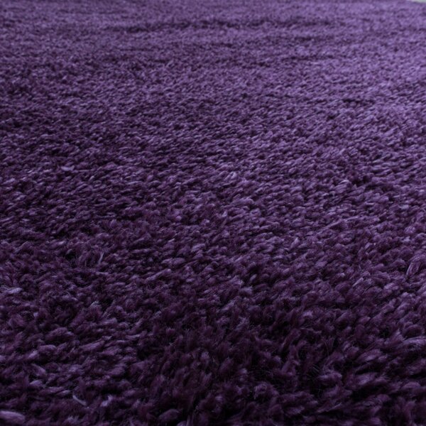 Χαλί Fluffy Λιλά 200x200 cm