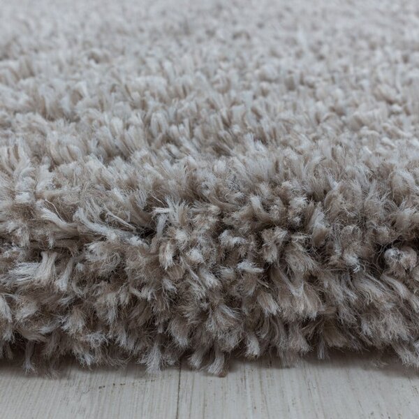 Χαλί Fluffy Μπεζ 80x80 cm