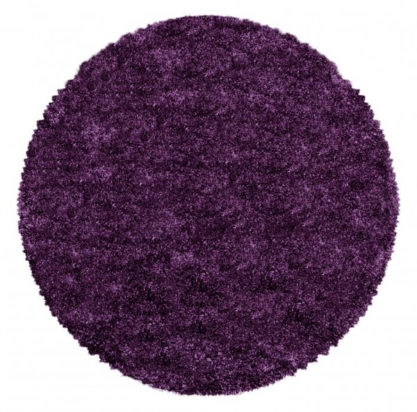 Χαλί Fluffy Λιλά 200x200 cm