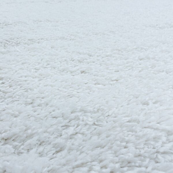 Χαλί Fluffy Λευκό 80x80 cm