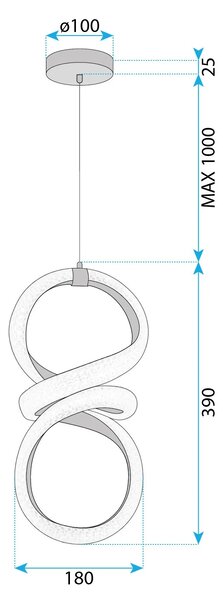 Φωτιστικό οροφής LED G070-CP Gold
