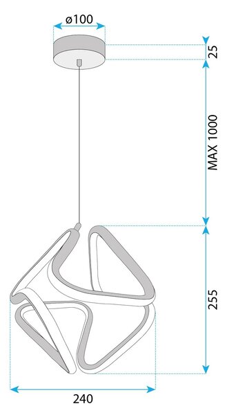Λάμπα LED G067-CP GOLD