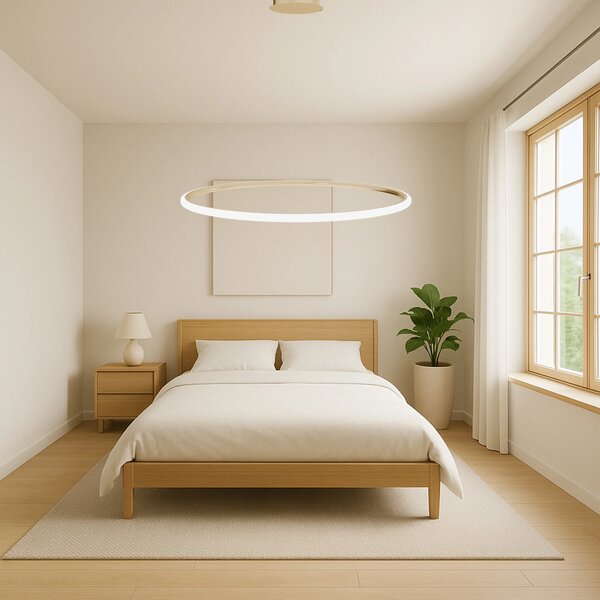 Lampa wisząca LHJ001-CP 40 cm GOLD