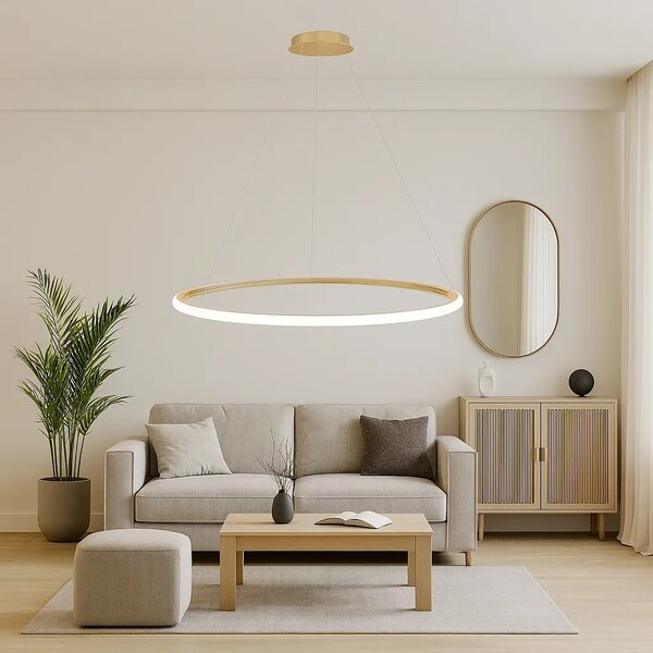 Lampa wisząca LHJ001-CP 40 cm GOLD