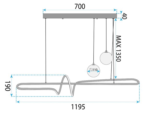 Λάμπα LED LHJ039-CP BRUSH GOLD