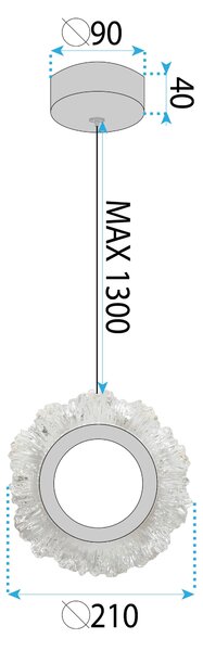 Λάμπα LED LHJ102-1CP GOLD