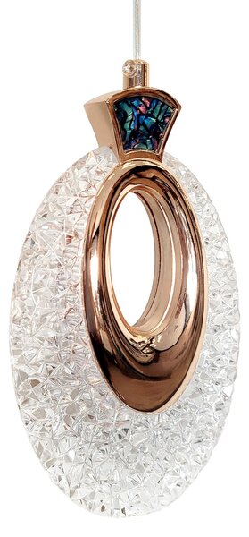Κρυστάλλινο Κρεμαστό Φωτιστικό LHJ109-1CP LIGHT ROSE GOLD