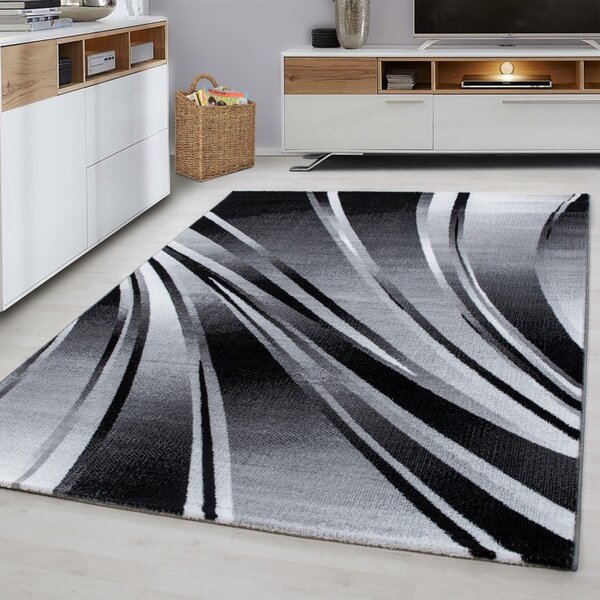 Χαλί Parma Μαύρο V1 80x150 cm