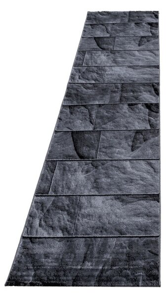 Χαλί Parma Μαύρο V4 80x300 cm
