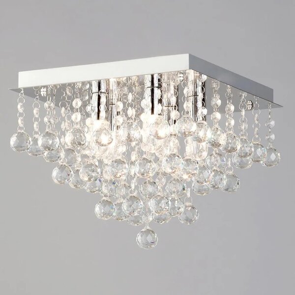 Κρυστάλλινο Φωτιστικό Οροφής Plafon APP515-4C Cristal