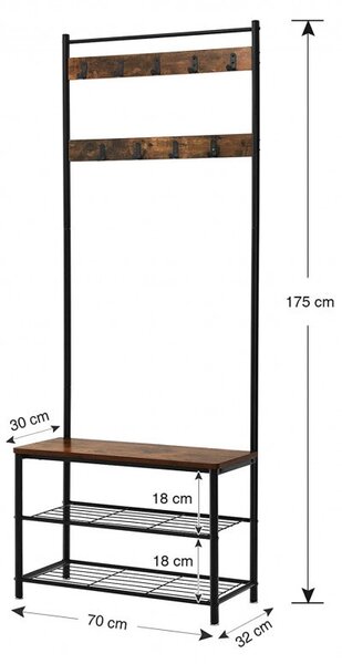 Κρεμάστρα Vasagle, 70x32.5x175 cm
