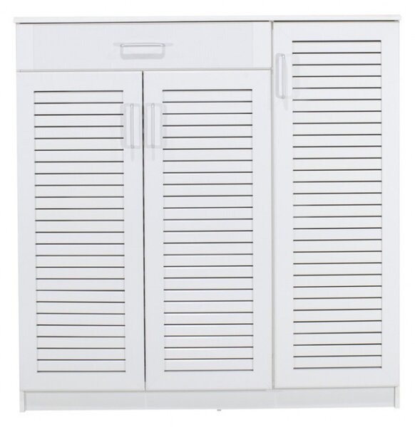 Παπουτσοθήκη Sante 30 Ζευγάρια Λευκό 120x37x123 cm
