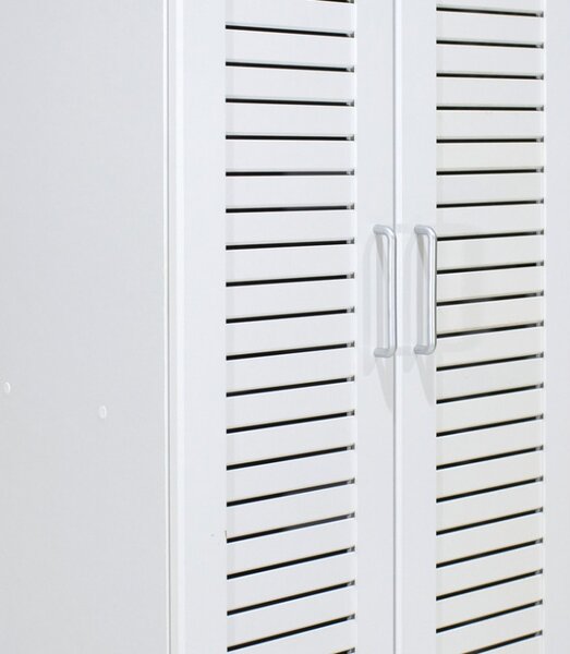 Παπουτσοθήκη Sante 21 Ζευγάρια Λευκό 60x37x183 cm