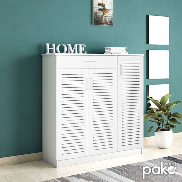 Παπουτσοθήκη Sante 30 Ζευγάρια Λευκό 120x37x123 cm