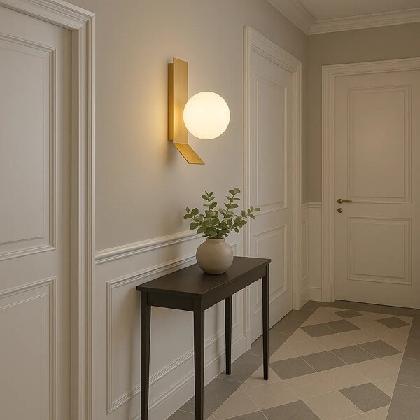 Kinkiet ścienny APP1759-1W Brush Gold/White