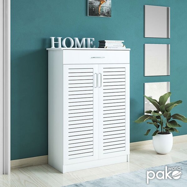 Παπουτσοθήκη Sante 20 Ζευγάρια Λευκό 80x37x123 cm
