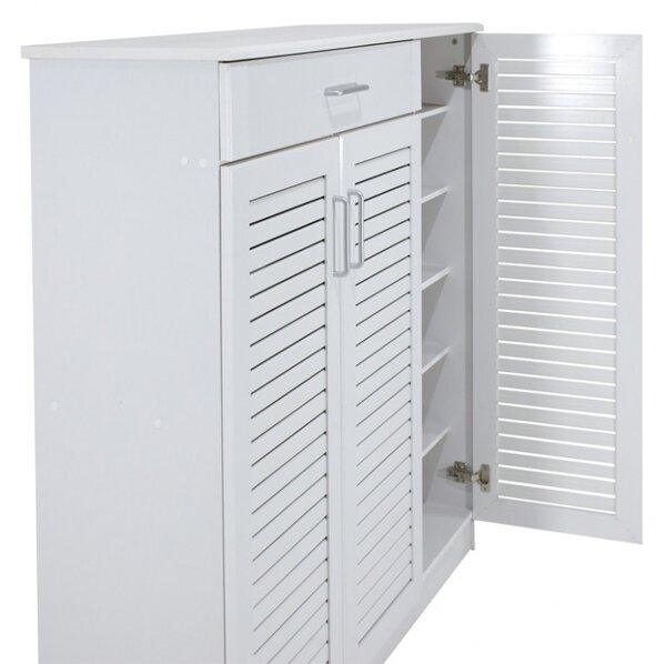 Παπουτσοθήκη Sante 30 Ζευγάρια Λευκό 120x37x123 cm