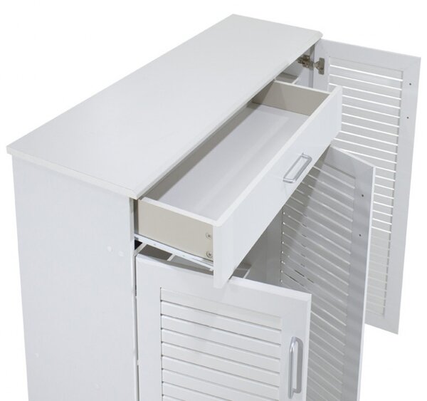 Παπουτσοθήκη Sante 30 Ζευγάρια Λευκό 120x37x123 cm