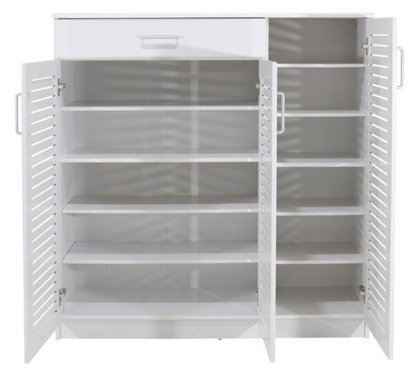 Παπουτσοθήκη Sante 30 Ζευγάρια Λευκό 120x37x123 cm