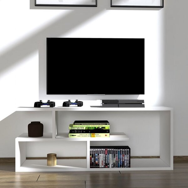 Έπιπλο TV Waldo Λευκό 100x29.5x40 cm