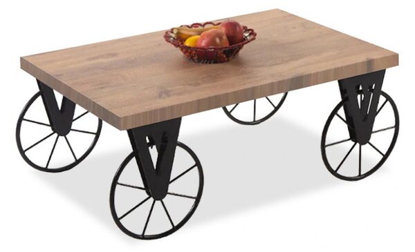 Τραπεζάκι σαλονιού Bike Καφέ 85x55x41 cm