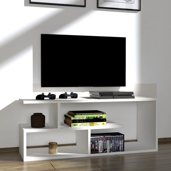 Έπιπλο TV Waldo Λευκό 100x29.5x40 cm