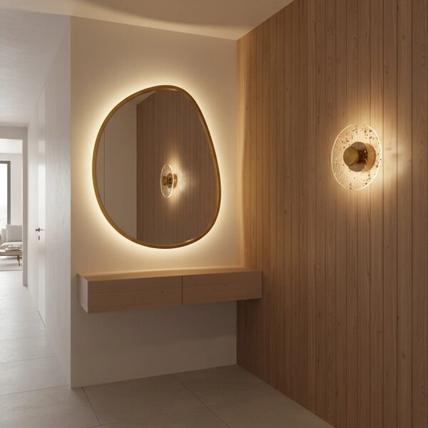 Φωτιστικό τοίχου LED APP1795-W Brush Gold