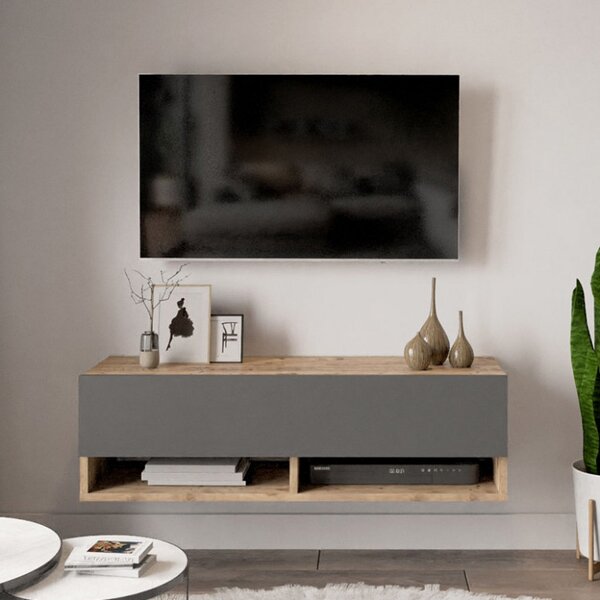 Έπιπλο TV Handra Ανθρακί 100x31.5x29 cm