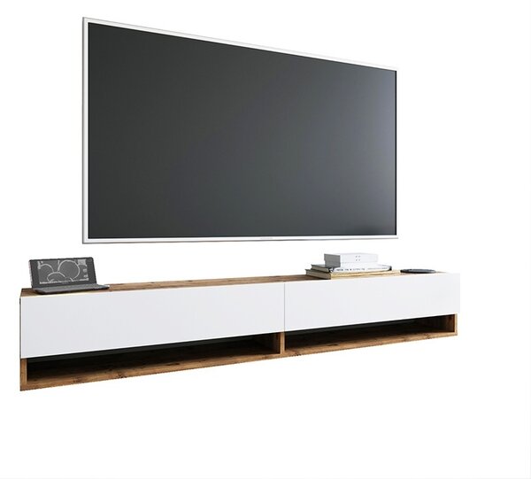Έπιπλο TV Handra Λευκό 180x31.5x29.5 cm