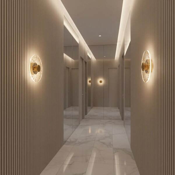 Φωτιστικό τοίχου LED APP1795-W Brush Gold