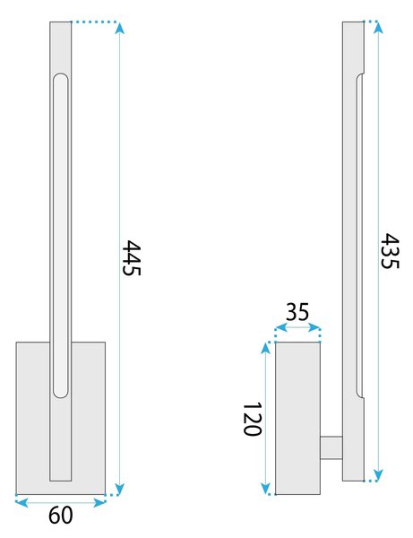Φωτιστικό τοίχου LED APP1799-W Gold