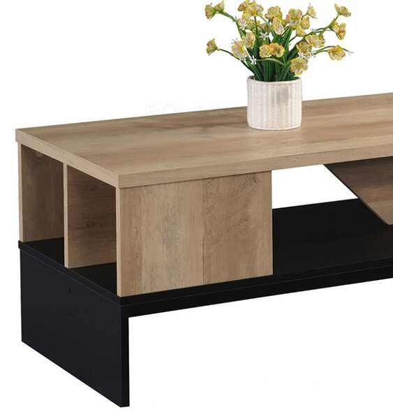 Τραπεζάκι σαλονιού Naya Ανθρακί 93x46x43 cm