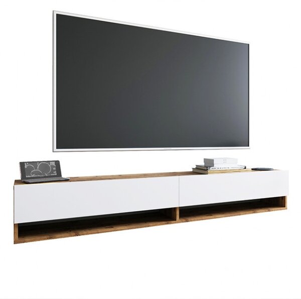 Έπιπλο TV Handra Λευκό 180x31.5x29.5 cm
