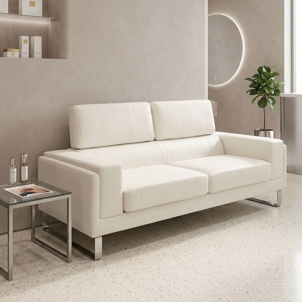 Καναπές Shea 3 θέσεων Ivory 198x80x87 cm