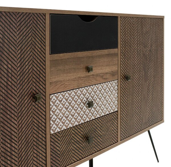 Μπουφές Boho Walnut 122x39.5x86 cm