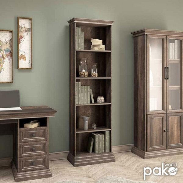 Βιβλιοθήκη Mozart Walnut 60x34.5x202.5 cm