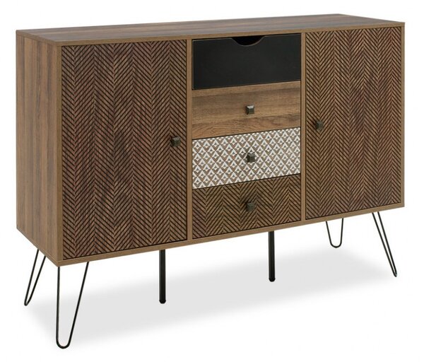 Μπουφές Boho Walnut 122x39.5x86 cm
