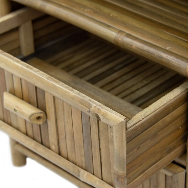 Κομοδίνο Ofra Bamboo 56x46x69 cm