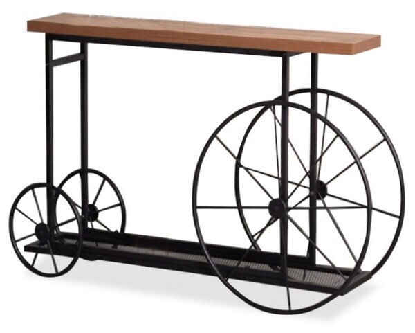 Τραπεζάκι Bike Μαύρο 148x28x85 cm