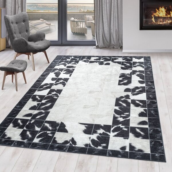 Χαλί Fiesta Μαύρο V3 80x150 cm