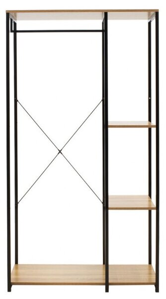 Κρεμάστρα Εισόδου Ramon Oak - Μαύρο 90.5x41x167 cm