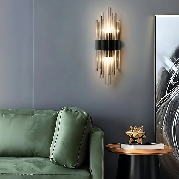 Φωτιστικό τοίχου APP1760-1W Black/Grey