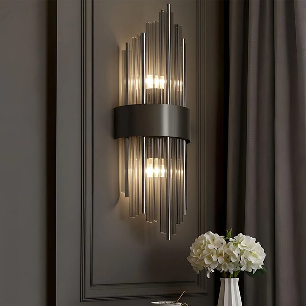 Φωτιστικό τοίχου APP1760-1W Black/Grey