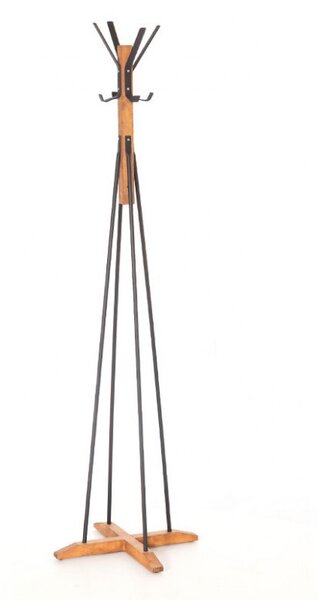 Κρεμάστρα Myra Walnut-Μαύρο 40x160 cm