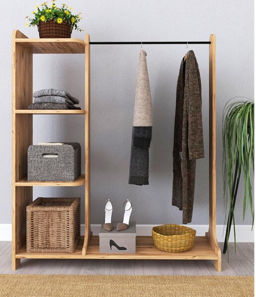 Κρεμάστρα Εισόδου Renesme Walnut 106x35x128 cm