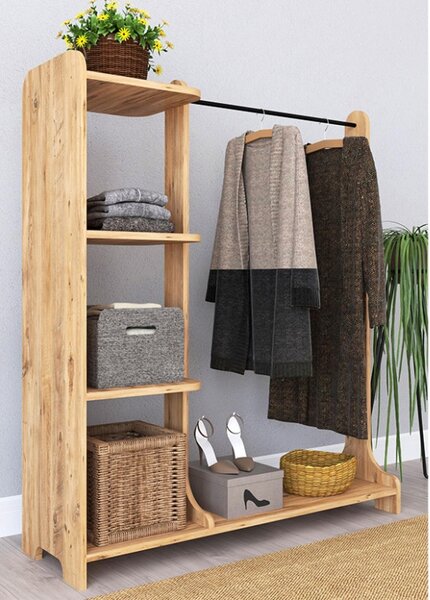 Κρεμάστρα Εισόδου Renesme Walnut 106x35x128 cm